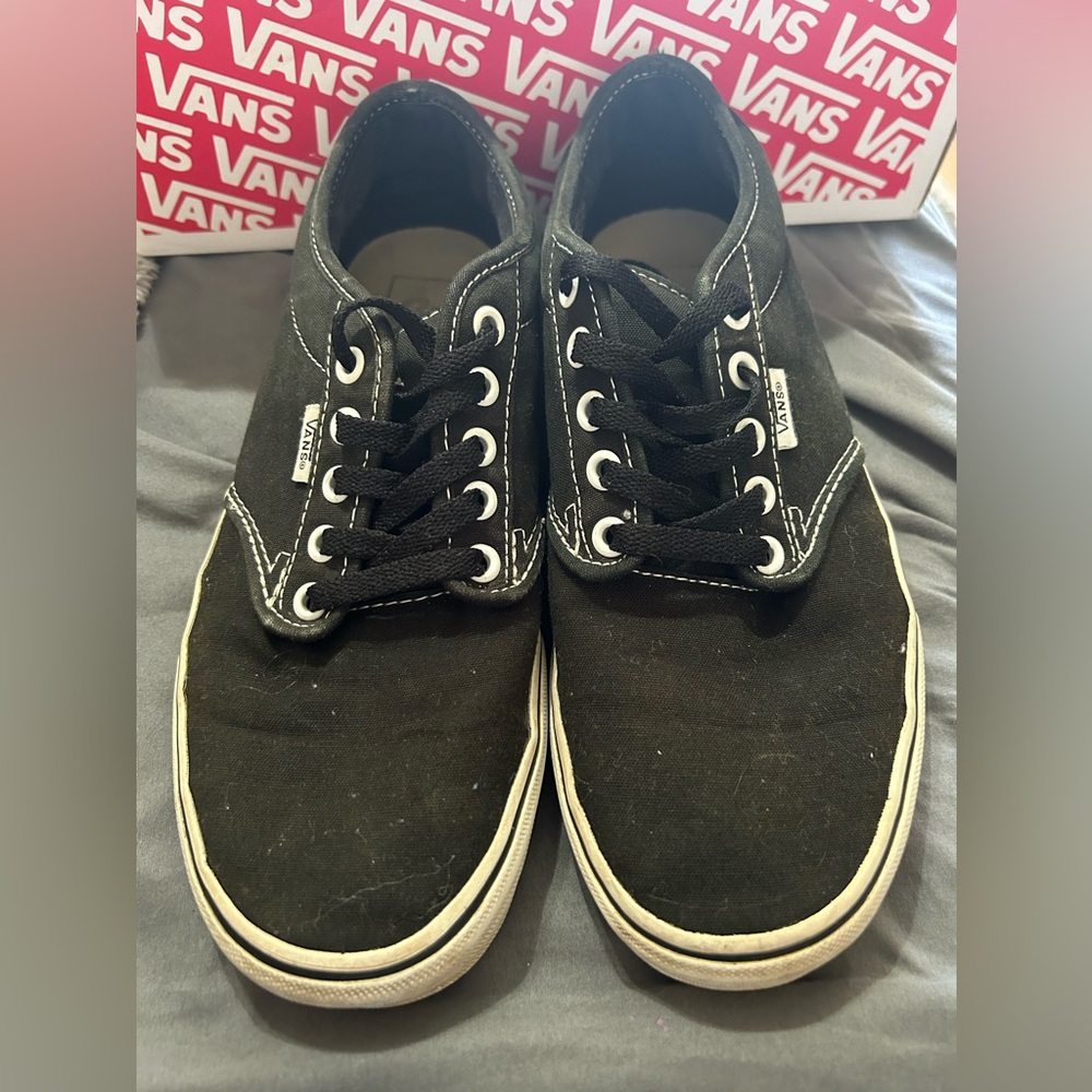 Vans Black Canvas Sneakers 9M
